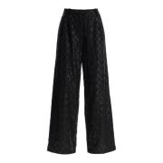 Diamond Sequin Wide Leg Pants