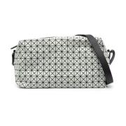 Geometrisk Panelert Crossbody-veske i Grå