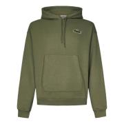 Khaki Grønn Unisex Hettegenser Aw24