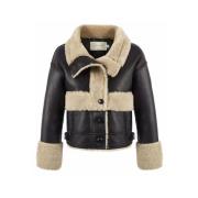 Vegansk Shearling Jakke med Teddy Detaljer