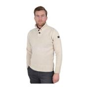 Beige Ull Pullover Genser