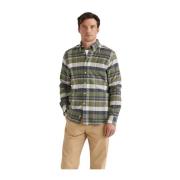 Grønn Morris Stockholm Big Check Flannel Shirt Classic Skjorte