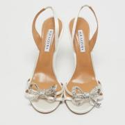 Pre-owned Satin sandals