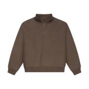 Økologisk Half Zip Genser Major Brown