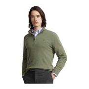 Grønn Polo Ralph Lauren Long Sleeve Pullover Genser Half-Zip