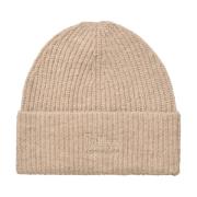 Strikket Beanie Tilbehør i Beige