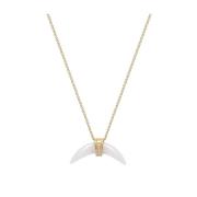 Mother Of Pearl Horn Necklace