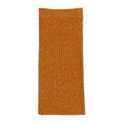 Merino Wool Skjørt Skarp Oransje