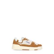 Brun Semsket Skinn Sneakers