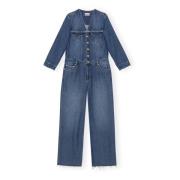 Blå Denim Jumpsuit Jeans