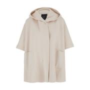 Beige Medal Cape Coat