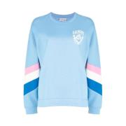 Oversized Shield Sweatshirt Blå Striper