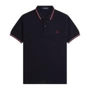 Slim Fit Twin Tipped Polo Navy