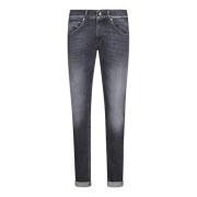 Slim Fit Jeans med glidelås lukking