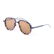 Matt Navy Aviator Solbriller