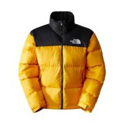 Retro Nuptse Jakke i Summit Gold/Svart