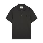 Tonal Eagle Polo Shirt Grå Bomull