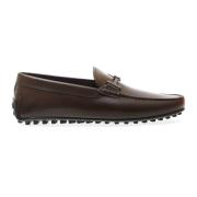 Brun skinnloafers City Gommino