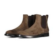 Semskede Chelsea Boots med elastiske innsatser