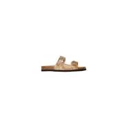 3cm Hæl Tekstil Sandal Herre Kolleksjon