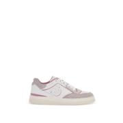 Perforerte skinn sneakers med Love Birds