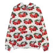 Cherry Allover Hoodie Lettvekts Sweatshirt