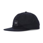 Svart Ustrukturert Snapback Flat Skygge Lue