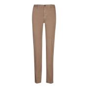 Beige Slim Fit Bomullsbukser