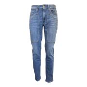 Slim Fit Herre Jeans med Lapper