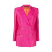 Fuchsia Rosa Jacquard Blazer