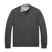 Luksus Jersey Quarter-Zip Pullover Genser