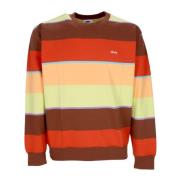 Stripete Crewneck Sweatshirt Sepia Multi