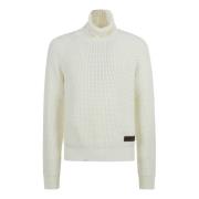 Chunky Strikket Off-White Genser