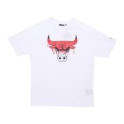 Chicago Bulls Logo T-skjorte Hvit/Rød