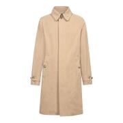 Beige Trench Coat for Menn