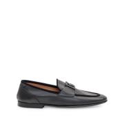 Sort Loafer Sko Elegant Stil