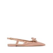 Rose Pink Rockstud Flate Sko