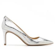 Metallic Crackle Leather Alina Flex Pumps