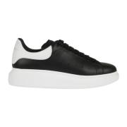 Svarte Skinn Sneakers for Menn