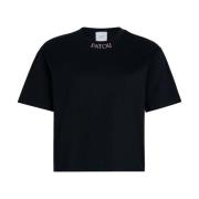 Svart Crew Neck T-skjorte