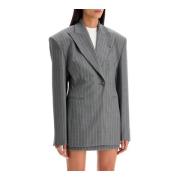 Timeglass Blazer med Pinstripe