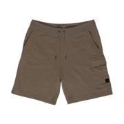 Beige Bomull Bermuda Shorts