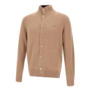 Herre Ullblanding Cardigan Beige