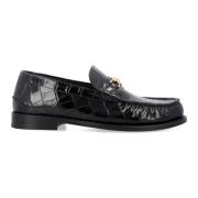 Svart Krokodille Loafers Aw24