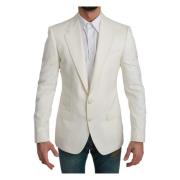 Hvit Ull Blazer Sicilia Modell