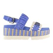 Japansk Stil Semsket Plattform Sandal