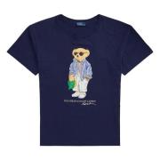 Marineblå Polo Bear Bomull Tee