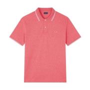 Rød Paul & Shark Shark Jaspe Cotton Pique Polo Pique