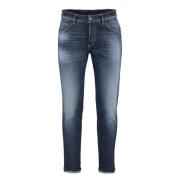 Reggae Tapered Fit Jeans med Baklogo Label