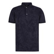 Bomull Polo Skjorte med Paisley Motiv